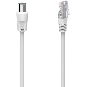 Hama 00205032 Koaxialkabel - 2,5m - Vit - För DVB-T Hama 00205032 Koaxialkabel - 2,5m - Vit - För DVB-T