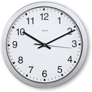 Hama Mallorca Quarzuhr - Rund Silber - 30cm Hama Mallorca Quarzuhr - Rund Silber - 30cm
