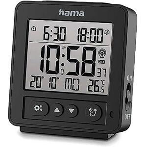Hama Rhodos Digital Alarm Clock - Reliable, Compact, Black Hama Rhodos Digital Alarm Clock - Reliable, Compact, Black