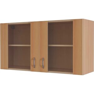 FLEX-WELL Nano Hängeschrank - Wandmontage, 2 Glastüren, 100cm FLEX-WELL Nano Hängeschrank - Wandmontage, 2 Glastüren, 100cm