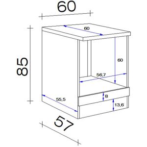 FLEX-WELL Wito Wand-Schrank - 60x85x60 cm - Weiß/Fantasie FLEX-WELL Wito Wand-Schrank - 60x85x60 cm - Weiß/Fantasie