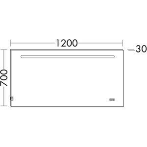 burgbad SIIX120-PN491 - Fiumo Spiegel, LED, 120x70 cm burgbad SIIX120-PN491 - Fiumo Spiegel, LED, 120x70 cm