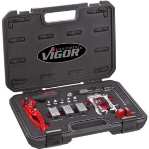 Vigor V1728 Tube Flaring Kit - Suitable for Steel, Aluminum, Copper Pipes Vigor V1728 Tube Flaring Kit - Suitable for Steel, Aluminum, Copper Pipes