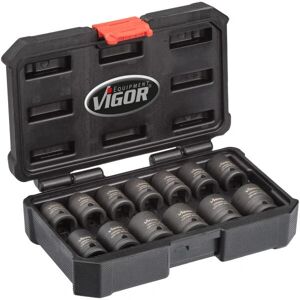Vigor V5550S Impact sæt - 10-24mm, 13 værktøj Vigor V5550S Impact sæt - 10-24mm, 13 værktøj