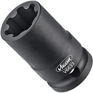 Vigor V6633 Klucz nasadowy - 22mm, 1/2 cala, Rylowana powierzchnia - Śruby zacisku hamulcowego Vigor V6633 Klucz nasadowy - 22mm, 1/2 cala, Rylowana powierzchnia - Śruby zacisku hamulcowego
