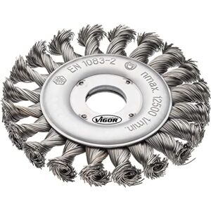 Vigor V6804 Cepillo de disco para amoladora - Alambre trenzado, 115 mm Vigor V6804 Cepillo de disco para amoladora - Alambre trenzado, 115 mm