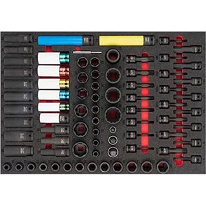 Vigor Impact Wrench Socket Set - 80 Tools, Sizes 10-36mm Vigor Impact Wrench Socket Set - 80 Tools, Sizes 10-36mm