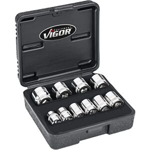 Vigor Modell V7538/10 Doppel-Sechskant Steckschlüsselsatz - 3/8 Zoll Antrieb Vigor Modell V7538/10 Doppel-Sechskant Steckschlüsselsatz - 3/8 Zoll Antrieb
