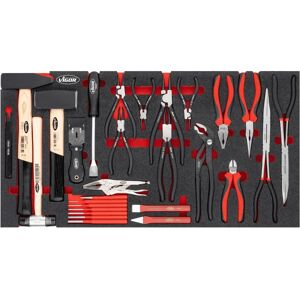 Vigor V5638N Werkzeugsatz - Hammer, Zangen, Schaumstoffeinlage Vigor V5638N Werkzeugsatz - Hammer, Zangen, Schaumstoffeinlage