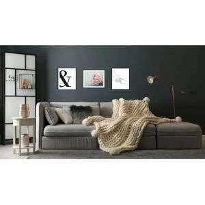 QUEENCE Hygge Wandbild - 3 Gerahmte Bilder - 30x40 cm QUEENCE Hygge Wandbild - 3 Gerahmte Bilder - 30x40 cm