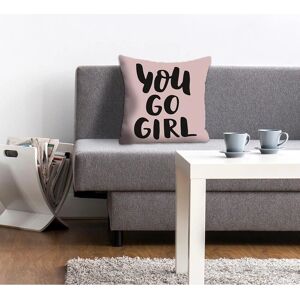 QUEENCE go girl - Bunt Dekokissen - 40x40 cm - Moderner Stil QUEENCE go girl - Bunt Dekokissen - 40x40 cm - Moderner Stil