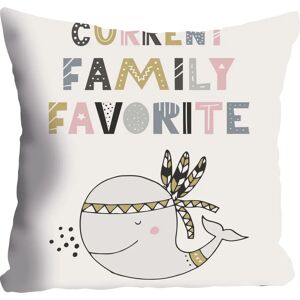 QUEENCE Family Favorite - Dekokissen - 40x40 cm QUEENCE Family Favorite - Dekokissen - 40x40 cm