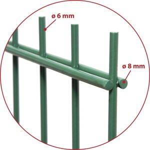 FLORAWORLD - Doppelstabmatte - grün - 143 x 251 x 2,3 cm - Stahl FLORAWORLD - Doppelstabmatte - grün - 143 x 251 x 2,3 cm - Stahl