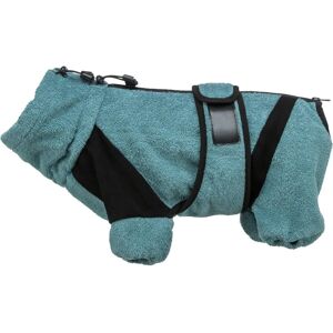 Trixie Petrol Dog Bathrobe & Overall - 54cm - Warm & Absorbent Trixie Petrol Dog Bathrobe & Overall - 54cm - Warm & Absorbent