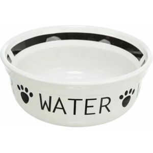 Bol d'eau en céramique Trixie pour chien - Blanc/Noir - 2,6 L - Publicité Bol d'eau en céramique Trixie pour chien - Blanc/Noir - 2,6 L - Publicité