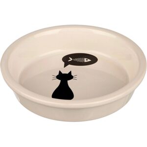 Bol en céramique Trixie pour chats - 0,25L - Blanc/Noir - Publicité Bol en céramique Trixie pour chats - 0,25L - Blanc/Noir - Publicité