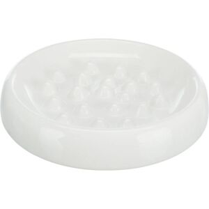 Trixie White Ceramic Slow Feed Bowl - 18cm 250ml Pet Food Dish Trixie White Ceramic Slow Feed Bowl - 18cm 250ml Pet Food Dish
