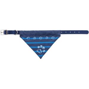 Trixie Indigo Nylonhalsband mit Tuch, M-L Trixie Indigo Nylonhalsband mit Tuch, M-L