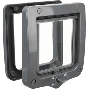 TRIXIE 44212 Pet Door - 4-Way Grey Pet Door TRIXIE 44212 Pet Door - 4-Way Grey Pet Door