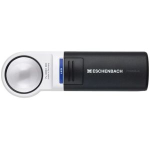 Eschenbach 151110 Handlupe mit LED-Beleuchtung - 10x, Ø 35mm, Anthrazit/Alpinweiß - Lupe Eschenbach 151110 Handlupe mit LED-Beleuchtung - 10x, Ø 35mm, Anthrazit/Alpinweiß - Lupe