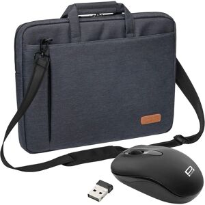 Pedea Sacoche ordinateur portable gris - 15,6 pouces - Résistant aux chocs et à l’eau - Souris incluse Pedea Sacoche ordinateur portable gris - 15,6 pouces - Résistant aux chocs et à l’eau - Souris incluse