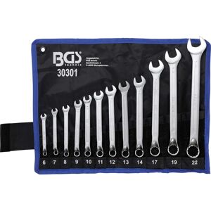 BGS Open-end and Ring Spanner Set - 6-22 mm, 12 pcs BGS Open-end and Ring Spanner Set - 6-22 mm, 12 pcs
