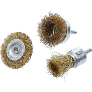 KRAFTMANN Bgs Technic Staal draadborstels voor boormachines - 3 st. KRAFTMANN Bgs Technic Staal draadborstels voor boormachines - 3 st.