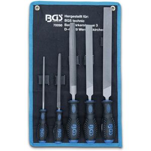 BGS TECHNIC Workshop File Set - 5 Pcs, Ergonomic Handles BGS TECHNIC Workshop File Set - 5 Pcs, Ergonomic Handles