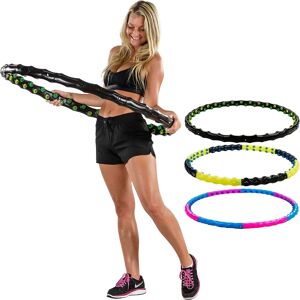 Movit Cerceau de Hanches - 110cm, 80 aimants, jaune-noir - Hula Hoop pour fitness - Publicité Movit Cerceau de Hanches - 110cm, 80 aimants, jaune-noir - Hula Hoop pour fitness - Publicité
