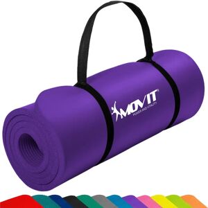 Movit Yogamatta - 190x60cm, 15mm, Halkfri, Lila - Träningsmatta Movit Yogamatta - 190x60cm, 15mm, Halkfri, Lila - Träningsmatta