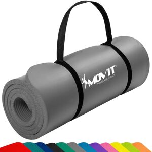 Movit Yogamatta - 190x60 cm, 15 mm, Antislip, Grå - Träning & Pilates Movit Yogamatta - 190x60 cm, 15 mm, Antislip, Grå - Träning & Pilates