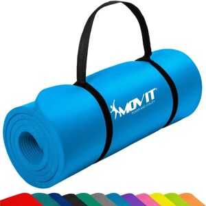 MOVIT Yogamatta - 183x60cm, 10mm, Halkfri, Blå MOVIT Yogamatta - 183x60cm, 10mm, Halkfri, Blå