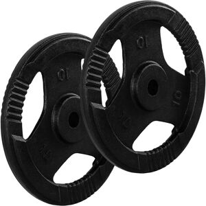 MOVIT Súlyozók - 20kg készlet, 2 x 10kg, Öntöttvas, Tri-Grip, Csúszásmentes, Magas Minőségű - Lap, Korong MOVIT Súlyozók - 20kg készlet, 2 x 10kg, Öntöttvas, Tri-Grip, Csúszásmentes, Magas Minőségű - Lap, Korong