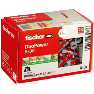 Cheville Fischer Duopower 6x30mm - Cheville - Publicité Cheville Fischer Duopower 6x30mm - Cheville - Publicité