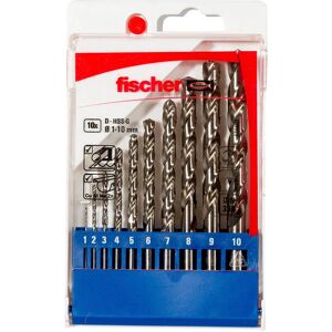 Fischer Drill Bit Set 10 pcs - Metal HSS-G - Fast Drilling Fischer Drill Bit Set 10 pcs - Metal HSS-G - Fast Drilling