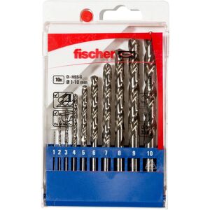 Fischer Boorenset 10 stuks - Metaal HSS-G - Snelle Boring Fischer Boorenset 10 stuks - Metaal HSS-G - Snelle Boring