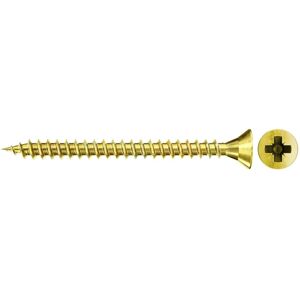 Vis en bois galvanisée jaune Fischer 551129 - 4x40mm, Pozidriv, 1000 pcs - Publicité Vis en bois galvanisée jaune Fischer 551129 - 4x40mm, Pozidriv, 1000 pcs - Publicité