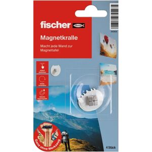 Fischer Juego de 4 pinzas magnéticas - Rojo/Blanco - Uso interior Fischer Juego de 4 pinzas magnéticas - Rojo/Blanco - Uso interior