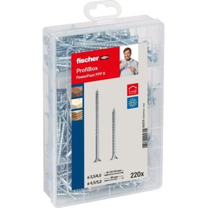 Fischer PowerFast II Schrauben-Set - 220 Stück, Sortiment Fischer PowerFast II Schrauben-Set - 220 Stück, Sortiment