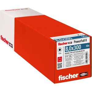 Vis Fischer 562940 - Pour bois dur et tendre - 50 pcs - Publicité Vis Fischer 562940 - Pour bois dur et tendre - 50 pcs - Publicité