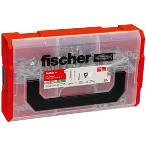 Fischer FixTainer SX Plus - Wanddübel & Schraubenset - 212 Stück Fischer FixTainer SX Plus - Wanddübel & Schraubenset - 212 Stück