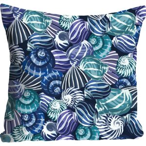 QUEENCE Jenny Blau Muscheln Dekokissen - Kissenhülle QUEENCE Jenny Blau Muscheln Dekokissen - Kissenhülle