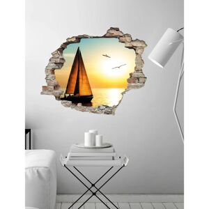 QUEENCE - Segelboot - orange - 60x50x0.1 cm - Wall sticker QUEENCE - Segelboot - orange - 60x50x0.1 cm - Wall sticker