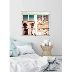 QUEENCE Motel Schild Wandtattoo - Geographie Braun QUEENCE Motel Schild Wandtattoo - Geographie Braun