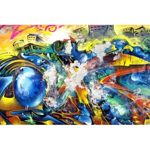 QUEENCE Kunstwerk Acrylglasbild - Bunt - 150x100cm - Galeriequalität QUEENCE Kunstwerk Acrylglasbild - Bunt - 150x100cm - Galeriequalität