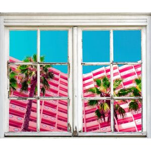 QUEENCE Hotel Geographie rosa - Wall Sticker QUEENCE Hotel Geographie rosa - Wall Sticker