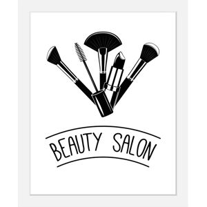 QUEENCE - Beauty Salon - 30x40x3 cm - Schwarzer Rahmen - Kunstdruck QUEENCE - Beauty Salon - 30x40x3 cm - Schwarzer Rahmen - Kunstdruck