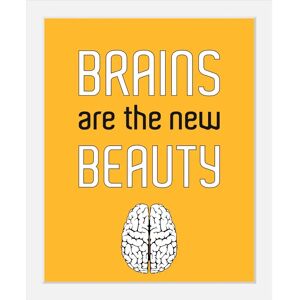 QUEENCE Brains - 50x70x3 cm - bunt - gerahmt - Art print QUEENCE Brains - 50x70x3 cm - bunt - gerahmt - Art print