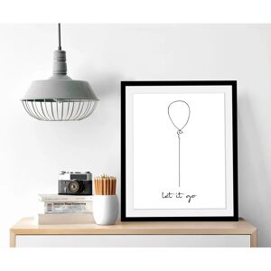QUEENCE - Luftballon - Schwarz - 50x70 cm - Art print QUEENCE - Luftballon - Schwarz - 50x70 cm - Art print
