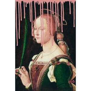 QUEENCE Grünes Frau Acrylglasbild - Fine Art Druck QUEENCE Grünes Frau Acrylglasbild - Fine Art Druck
